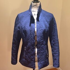 Chic Blue Quilted Women's Puffer Jacket